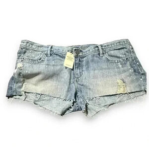 DEADSTOCK ABERCROMBIE AND FITCH Y2K CUT OFF LOW RISE CHEEKY SHORTS SIZE 10 NWT